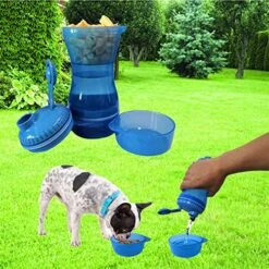 AYENCI Cat Automatic Water, 2 In 1 Dog Water Bottle Portable Food Container Drinking Bowl For Small Medium Dogs Outdoor Travel Pet Water Dispenser Feeder (Color : Green) -Pet Care Center 61aC9lkccpL