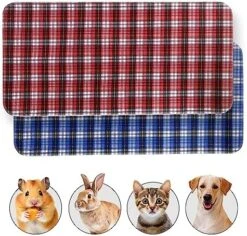 JT Pet Guinea Pig Cage Liner - Pack Of 2 Washable Pee Pads For Dogs, Smooth Fleece Guinea Pig Bedding For Cage & Crates, Reusable & Waterproof Puppy Pee Pads - 36x24 Inches, Brown Grey -Pet Care Center 61hIrEGHA0L. AC