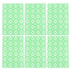 POPETPOP Hamster Accessories Rabbit Cage Mat- Foot Pads Hole Splice Feet Pad Anti- Scratching Water Leak Holder In Cages Dog Cat Rabbit Mats (6pcs Random Color) Green Bedding