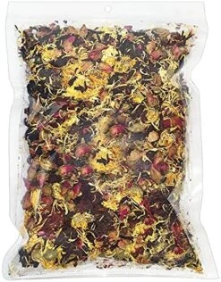 Flower Fusion Treat (8 Oz.) - Healthy Natural Dried Flower Herbivore Treat - Chinchillas, Guinea Pigs, Rabbits, Prairie Dogs, Degus, Hamsters, Rats, Squirrels, Sugar Gliders & Other Small Pets -Pet Care Center 61ulb8EdqqS. AC