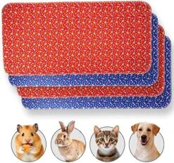 JT Pet Guinea Pig Cage Liner - Pack Of 4 Washable Pee Pads For Dogs, Smooth Fleece Guinea Pig Bedding For Cage & Crates, Reusable & Waterproof Puppy Pee Pads - 36x24 Inches, Brown Grey -Pet Care Center 61zTIm1w45L. AC