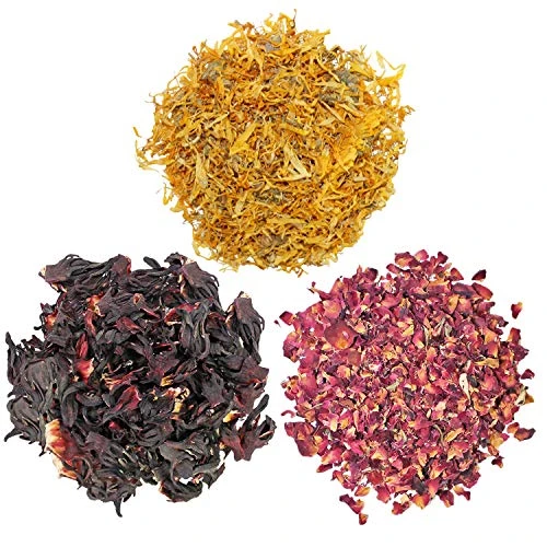 Exotic Nutrition Flower Treat 3 Pack - Healthy Assortment - Hibiscus, Calendula, Rose - For Squirrels, Guinea Pigs, Rabbits, Chinchillas, Prairie Dogs, Degus, Hamster, Gerbils, & Other Herbivores 6 Exotic Nutrition Flower Treat 3 Pack - Healthy Assortment - Hibiscus, Calendula, Rose - For Squirrels, Guinea Pigs, Rabbits, Chinchillas, Prairie Dogs, Degus, Hamster, Gerbils, & Other Herbivores - Image 4